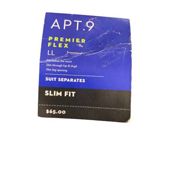 Apt. 9 Mens Premier Flex Slim Fit Suit Pants Stretch & Wrinkle-Resistant Black S - Picture 3 of 8